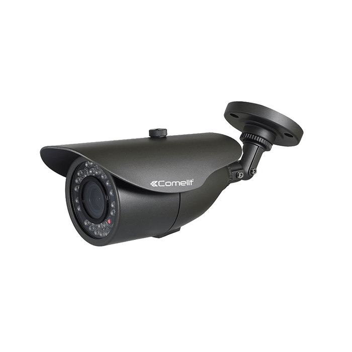 COMELIT - Telecamera AHD bullet Full HD, ottica varifocal 2.8-12mm, IR 35m, contenitore IP66, WDR