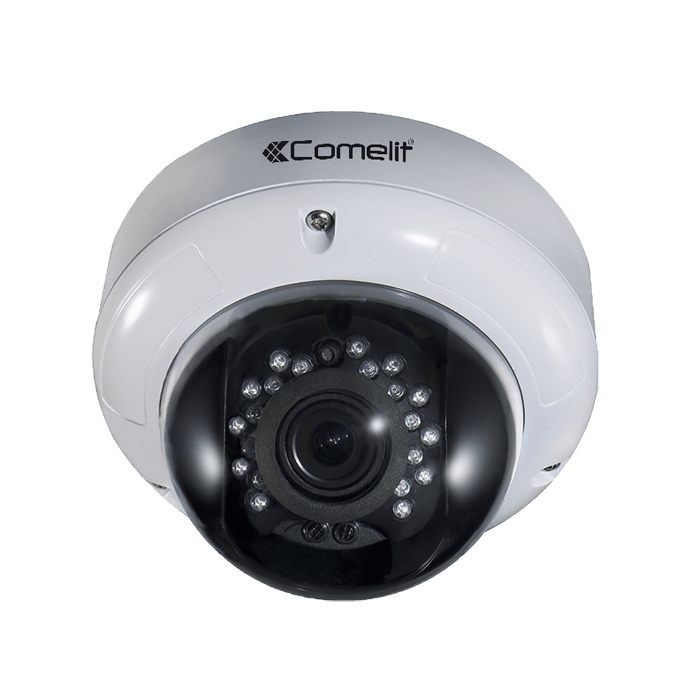 COMELIT - Telecamera AHD vandaldome Full HD, ottica varifocal 6-22mm, IR 15m, contenitore IP66 antivandalo