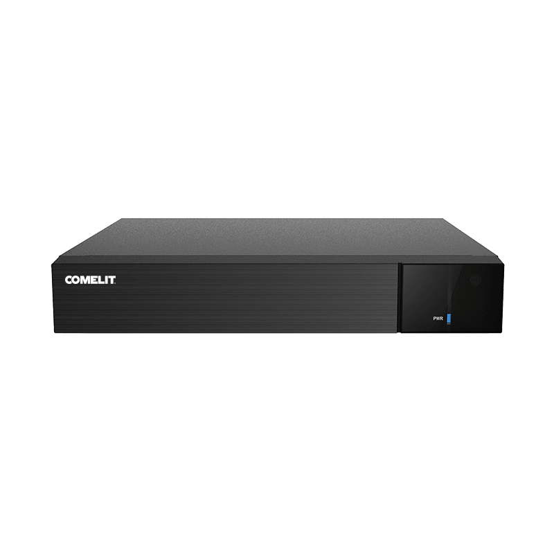 COMELIT - Serie Next - Videoregistratore digitale XVR 8 ingressi ibrido 5MP, funzioni video analisi DVA, alimentatore incluso, HDD 1TB, AWS