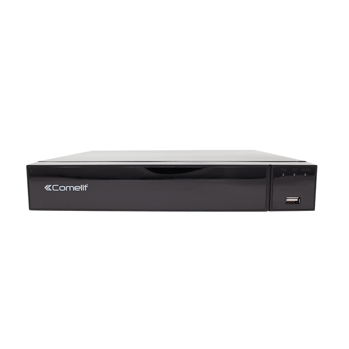 COMELIT - Serie Smart - XVR 5-hybrid 16 ingressi 5MP, AHD/TVI/CVI/CVBS/IP, compressione H.265+/H.264+, HDD 2TB