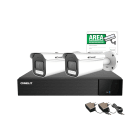 COMELIT - Serie Next - Kit AHD 5MP 8 canali, DVR AHDVR008N05A + 2 telecamere AHBCAMS05ZB + alimentatori + cartello videosorveglianza AHKIT008N05A