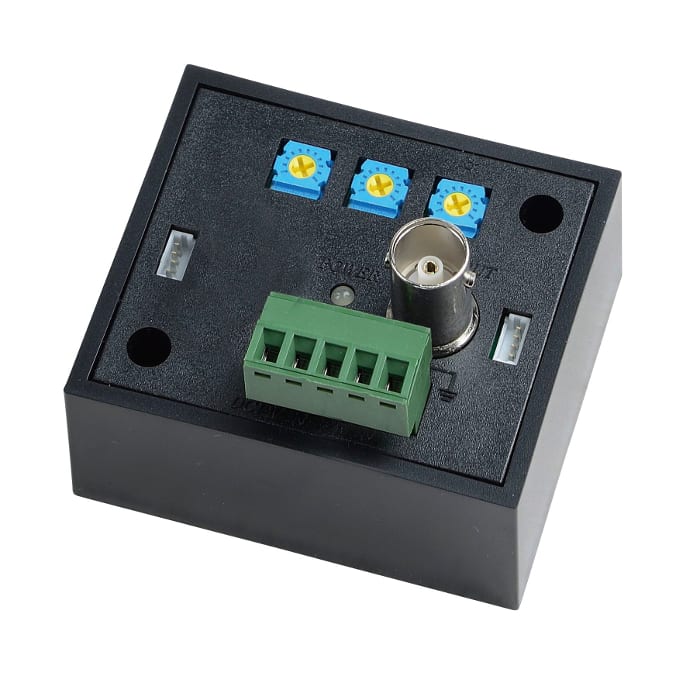 COMELIT - Ricevitore attivo video AHD/TVI/CVI per UTP Cat5e/Cat6, connettore BNC, contenitore plastico, alimentatore incluso