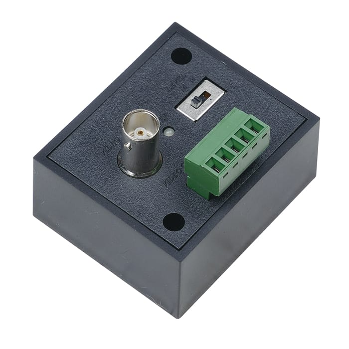 COMELIT - Trasmettitore attivo video AHD/TVI/CVI per UTP Cat5e/Cat6, connettore BNC, contenitore plastico, alimentatore incluso