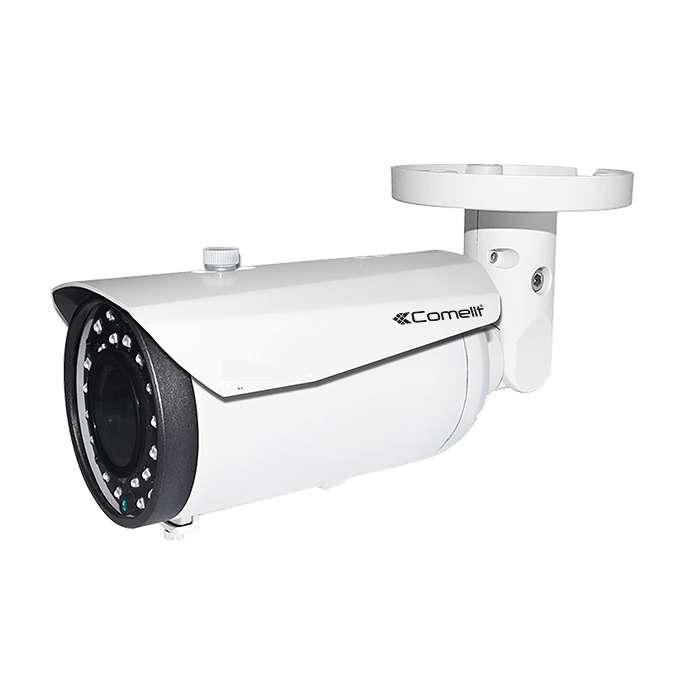 COMELIT - Telecamera IP LPR bullet 3MP, ottica varifocal zoom motorizzato 9-22mm, IR 15m, contenitore IP66, compatibile ONVIF