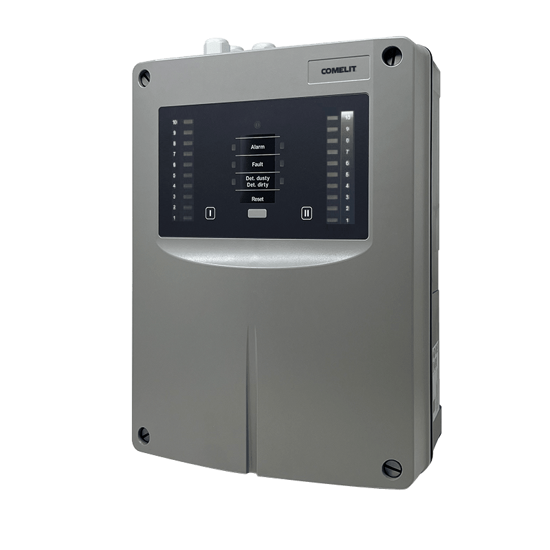 COMELIT - Rilevatore aspirazione 2 canali per rilevazione precoce, completare con SSD5353, 2x300m max, IP54, EN54-20