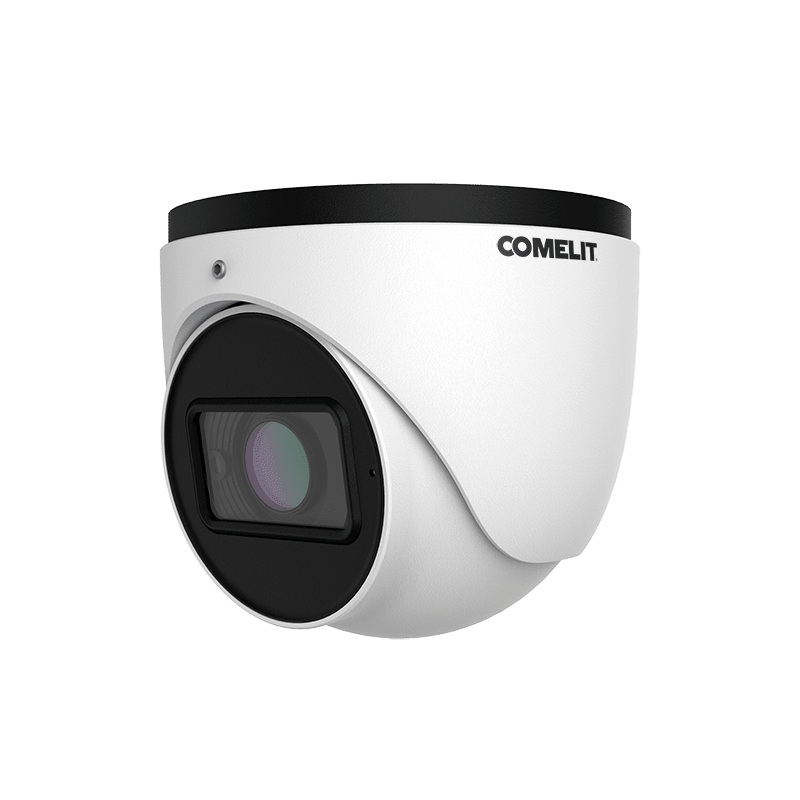 COMELIT - Serie Next - Telecamera AHD turret 4MP, varifocale 2.8-12mm, LED IR 30m, alluminio IP67, 12V, tecnologie AHD/TVI/CVI/CVBS