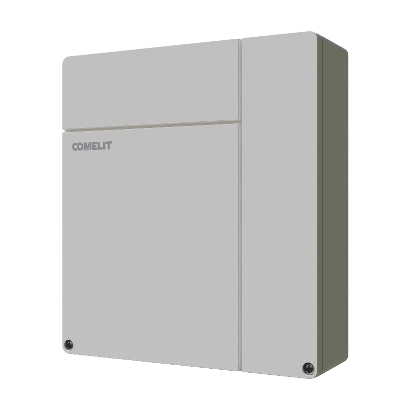 COMELIT - Serie Vedo - Contenitore plastico ABS parete per schede centrali Vedo, può alloggiare batteria 7Ah, 260x280x81mm, EN50131 grado 2