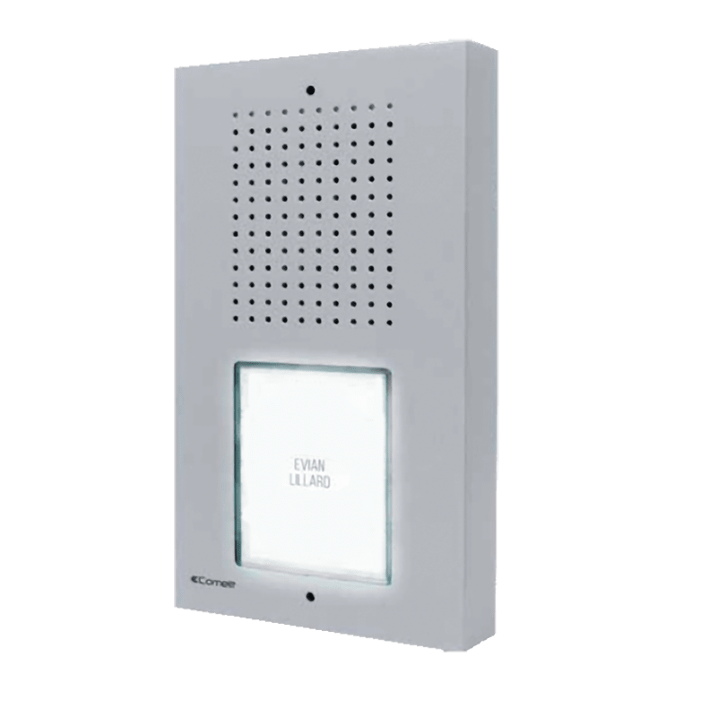 COMELIT - Serie Ciao - Pulsantiera audio da parete, sistema 2 fili analogico, 1 chiamata kit KCA0061, IP54, IK08