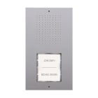 COMELIT - Serie Ciao - Pulsantiera audio da parete, sistema tradizionale 5 fili, pulsante basculante 1-2 chiamate, LED blu, IP54, IK08