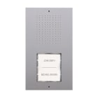 COMELIT - Serie Ciao - Pulsantiera audio da parete, sistema tradizionale 5 fili, pulsante basculante 1-2 chiamate, LED blu, IP54, IK08