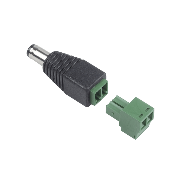 COMELIT - Connettore alimentazione, 2 morsetti avvitare, jack maschio