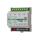 COMELIT - Attuatore KNX 6 ingressi/4 uscite relè 16A con comando manuale, modalità multiple, DIN 4 moduli, supporto per UAL