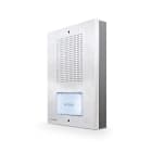 COMELIT - Serie Extra - Pulsantiera audio da parete, sistema 2 fili, 1 pulsante, acciaio inox, retroilluminazione bianca ET0001