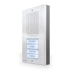 COMELIT - Serie Extra - Pulsantiera audio 4+N, acciaio inox, predisposta 2/4 pulsanti, retroilluminazione, sistema tradizionale