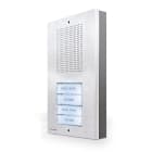 COMELIT - Serie Extra - Pulsantiera audio 4+N, acciaio inox, predisposta 2/4 pulsanti, retroilluminazione, sistema tradizionale