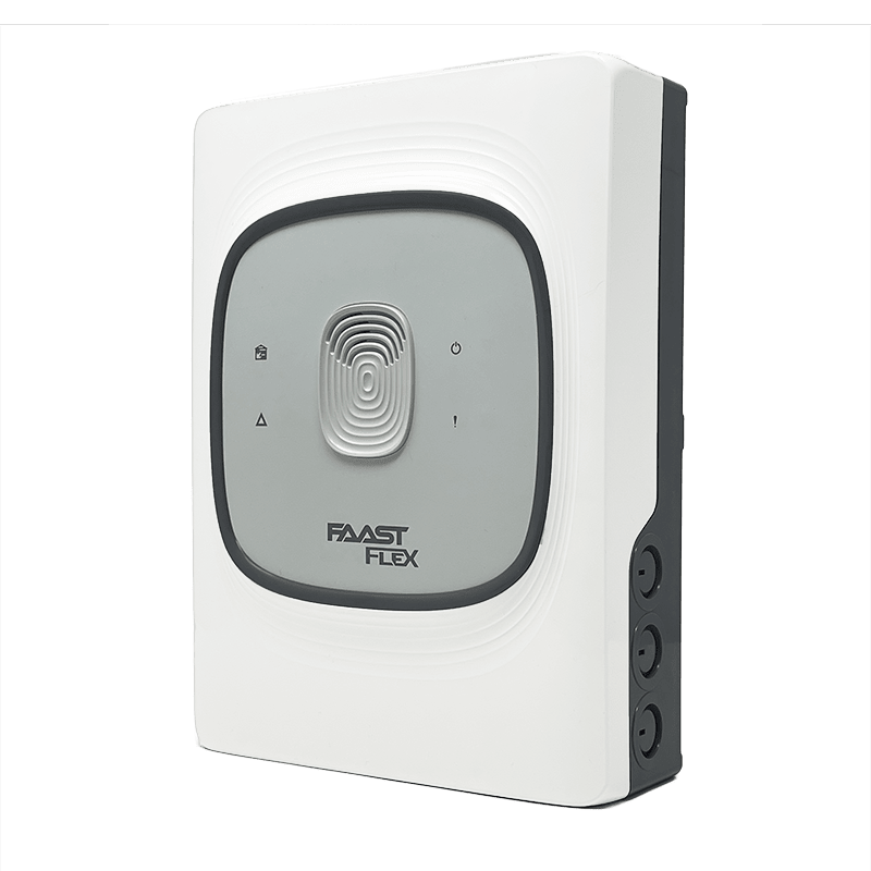 COMELIT - Rivelatore aspirazione 1 canale alta sensibilità, -40°C campionamento, tubazione 270m, DIP switch/config avanzata, 24VDC 400mA, IP40, EN54-20 VDS FLX-010