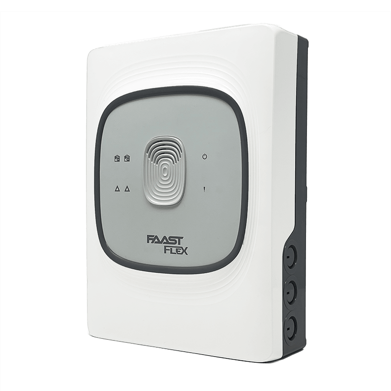 COMELIT - Rivelatore aspirazione 2 canali alta sensibilità, -40°C campionamento, tubazione 420m, 3 relè/canale, 24VDC 450mA, IP40, EN54-20 VDS FLX-020