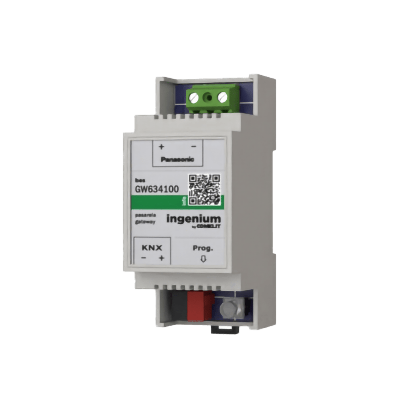 COMELIT - Gateway KNX - Panasonic ECOi/PACi, 5 modalità operative, risparmio energetico, UAL, DIN 2 moduli