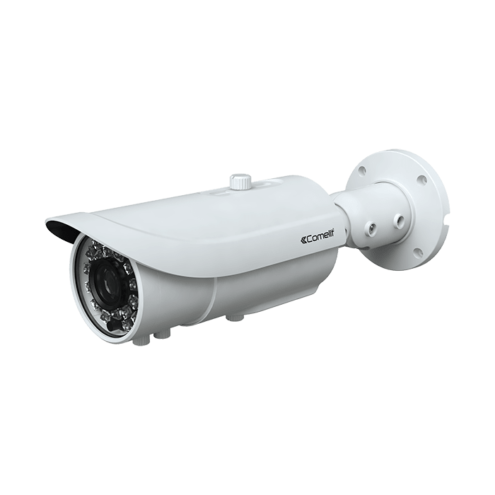 COMELIT - Serie Advance - Telecamera IP bullet Full HD 1080p, varifocale 5-50mm autofocus, Smart IR 100m, IP66, ONVIF (Profilo S e G) IPBCAMA02Z03A