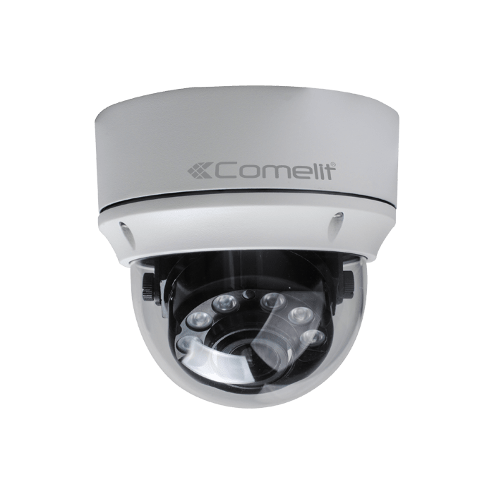 COMELIT - Telecamera IP vandaldome 3MP, varifocale 2.8-12mm autofocus, IR 30m, IP66 antivandalo, ONVIF