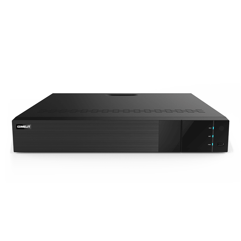 COMELIT - Serie Advance - NVR 16 canali IP 8MP con PoE, video analisi DVA, database volti e targhe, APP Comelit, alimentatore, HDD 2TB