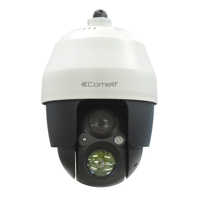 COMELIT - Serie Advance - Telecamera IP lettura targhe 2MP, ottica varifocale motorizzata 7-22mm, LED IR 50m, high frame rate, slot SD, IP67, 12V e PoE, ONVIF
