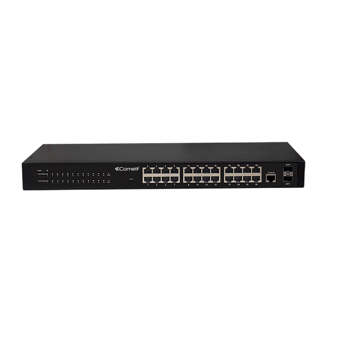 COMELIT - Telecamera IP bullet 2MP, ottica varifocale motorizzata 2.7-13.5mm, LED IR 40m, contenitore IP66, alimentazione 12V e PoE, ONVIF