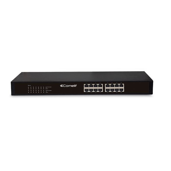 COMELIT - Contenitore metallico per NVR, XVR e monitor large, doppia serratura, rack 19", dimensione max registratore 400x440x160mm, monitor 22"