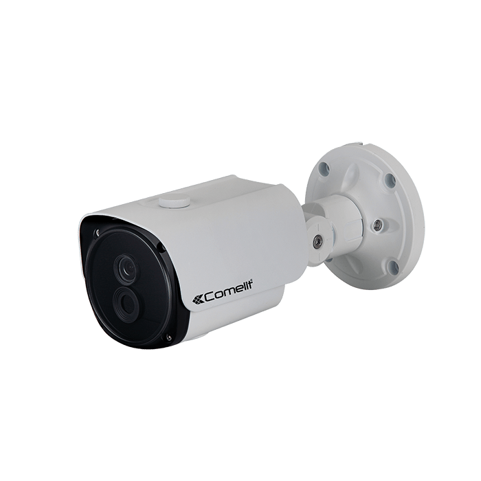 COMELIT - Telecamera IP bullet termica dual sensor, ottica fissa 4mm Full HD 30fps + sensore termico 80x60 7.5fps, IP66, ONVIF 2.4
