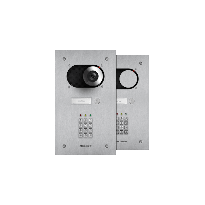 COMELIT - Serie Switch - Frontale 1 pulsante con KeyPad, AISI 316, retroilluminazione LED, IK08