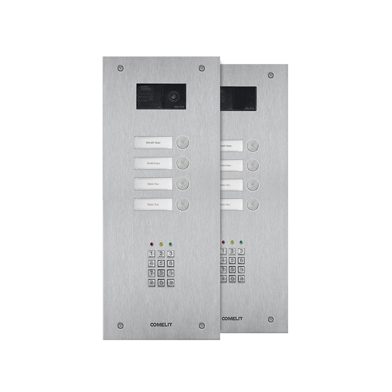 COMELIT - FRONTALE STEELSWITCH 4 PUL. E KEYPAD