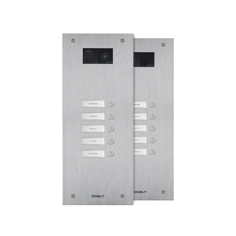 COMELIT - FRONTALE STEELSWITCH CON 5 PULSANTI