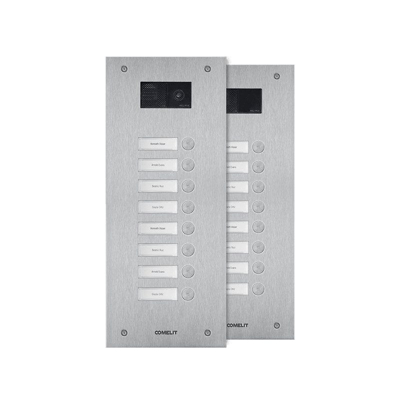 COMELIT - FRONTALE STEELSWITCH CON 8 PULSANTI