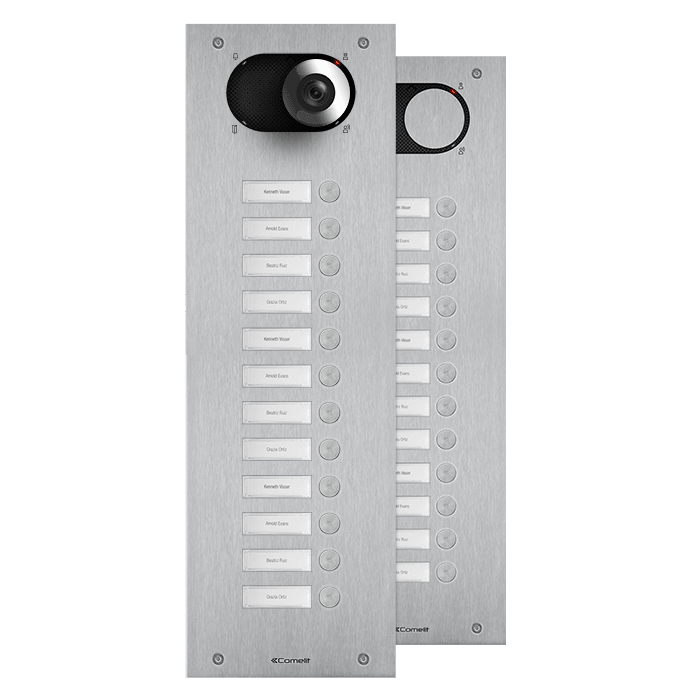 COMELIT - Serie Switch - Frontale 12 pulsanti, acciaio inox AISI 316, retroilluminazione LED, IK08