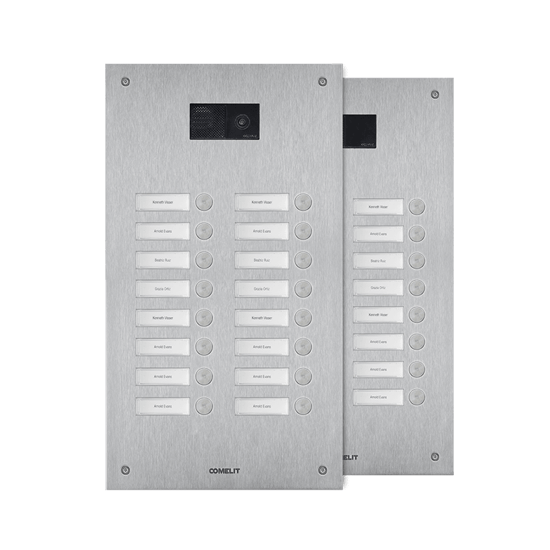 COMELIT - FRONTALE STEELSWITCH CON 16 PUL.- 2 COLO