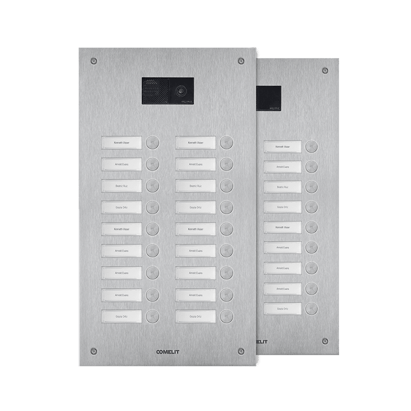 COMELIT - FRONTALE STEELSWITCH CON 18 PUL.- 2 COLO