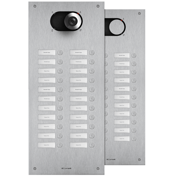 COMELIT - Serie Switch - Frontale 22 pulsanti 2 colonne, AISI 316, retroilluminazione LED, IK08