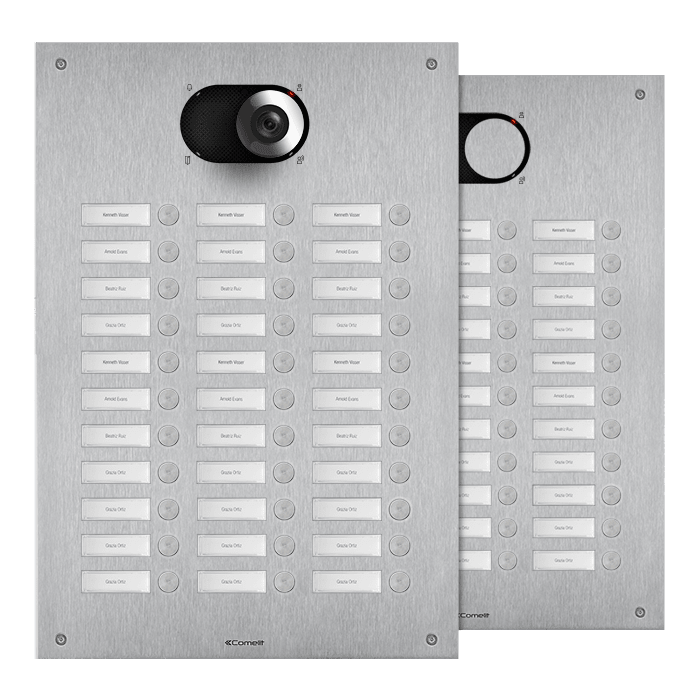 COMELIT - Serie Switch - Frontale 33 pulsanti 3 colonne, AISI 316, retroilluminazione LED, IK08