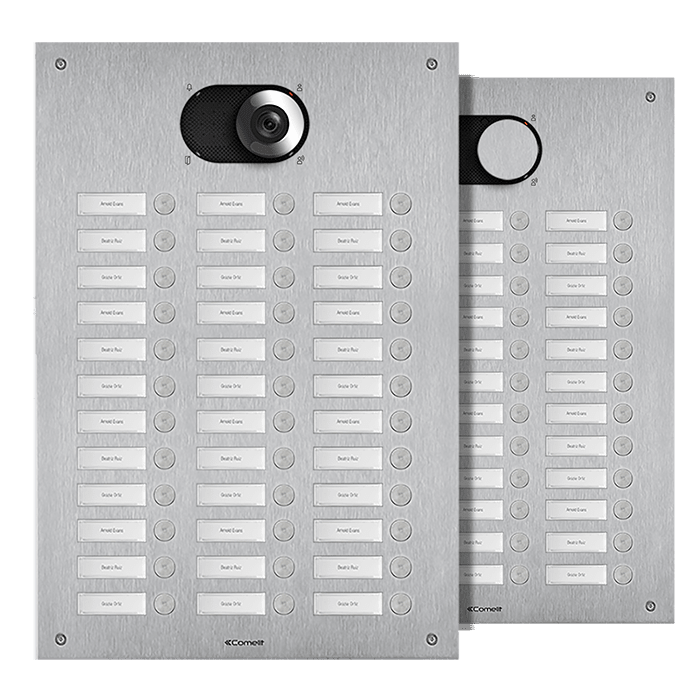 COMELIT - Serie Switch - Frontale 36 pulsanti 3 colonne, AISI 316, retroilluminazione LED, IK08