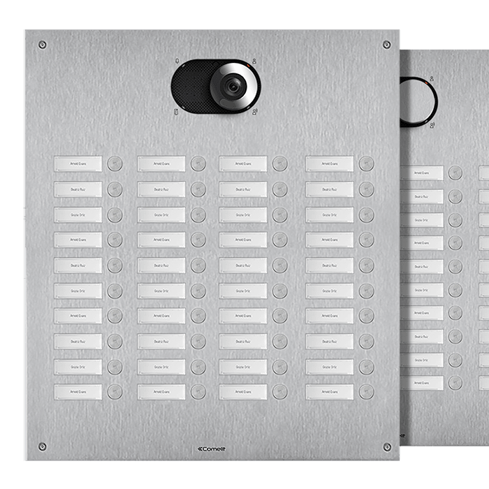 COMELIT - Serie Switch - Frontale 40 pulsanti 4 colonne, AISI 316, retroilluminazione LED, IK08