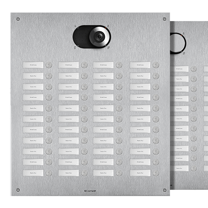 COMELIT - Serie Switch - Frontale 44 pulsanti 4 colonne, AISI 316, retroilluminazione LED, IK08