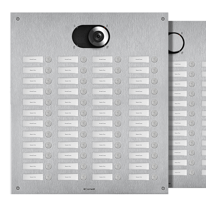 COMELIT - Serie Switch - Frontale 48 pulsanti 4 colonne, AISI 316, retroilluminazione LED, IK08
