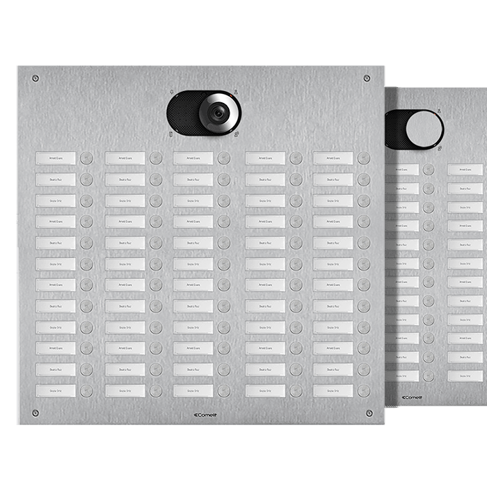 COMELIT - Serie Switch - Frontale 60 pulsanti 5 colonne, AISI 316, retroilluminazione LED, IK08