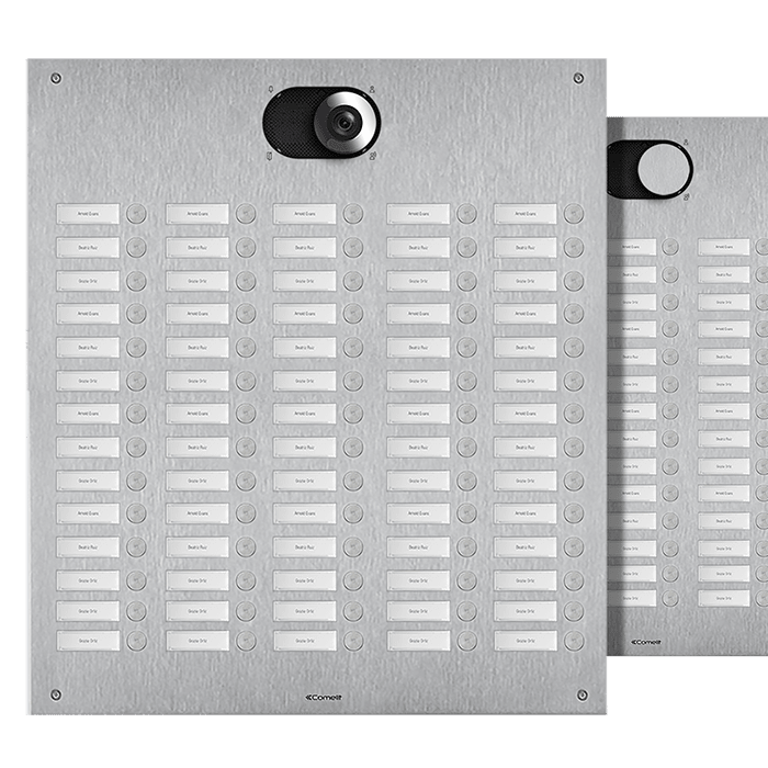 COMELIT - Serie Switch - Frontale 70 pulsanti 5 colonne, AISI 316, retroilluminazione LED, IK08