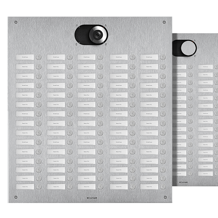 COMELIT - Serie Switch - Frontale 75 pulsanti 5 colonne, AISI 316, retroilluminazione LED, IK08