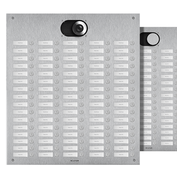 COMELIT - Serie Switch - Frontale 80 pulsanti 5 colonne, AISI 316, retroilluminazione LED, IK08