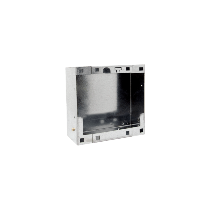 COMELIT - Serie Switch - Scatola da incasso per frontale accessorio 1 colonna pulsanti, acciaio zincato, 124x110.5x55mm IX9156