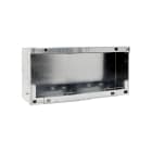 COMELIT - Serie Switch - Scatola da incasso per frontale accessorio 3 colonne pulsanti, acciaio zincato, 276.9x110.5x55mm