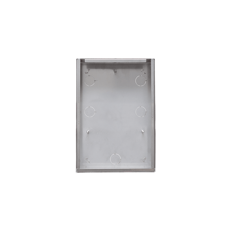 COMELIT - Serie SteelSwitch - Custodia da parete con visiera antipioggia per frontali 5-8 pulsanti e pulsantiere SteelTouch 5" IX9161B