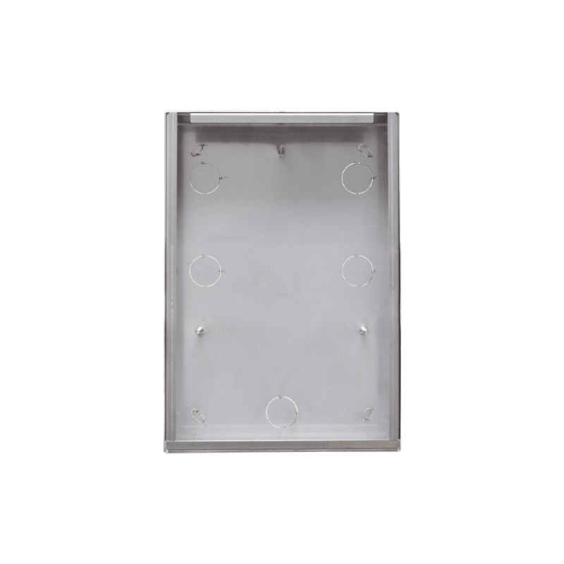 COMELIT - Serie SteelSwitch - Custodia da parete senza visiera per frontali 5-8 pulsanti e pulsantiere SteelTouch 5", anche cartongesso IX9171B